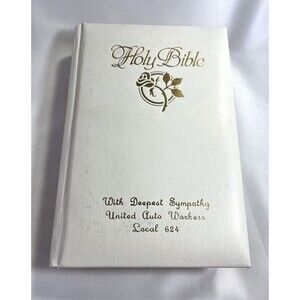 1984 American Bible White Holy Bible Red Letter Our Treasured Memories Edition